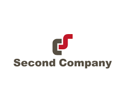 Logo featuring a stylized red and brown "S" design above the text "Second Company" in bold, brown letters on a white background, reminiscent of a masterclass emblem.